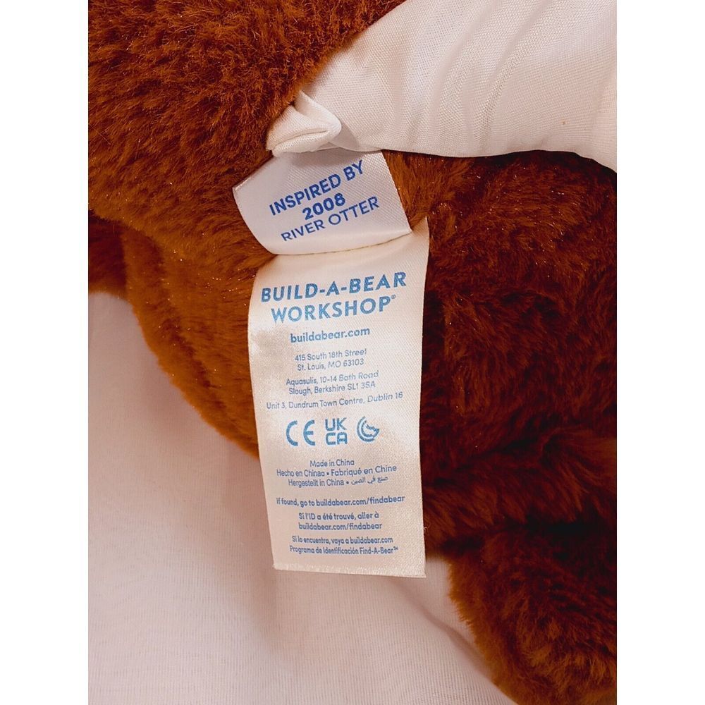 Build-a-Bear 25th Anniversary River Otter‎ Plush Limited Edition Brown 15" - Picture 6 of 7